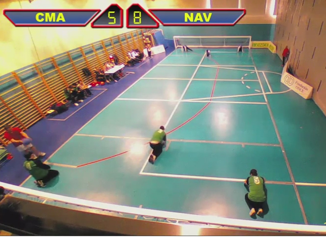 El equipo navarro de Goalball, en la Fase de Ascenso a Segunda División.